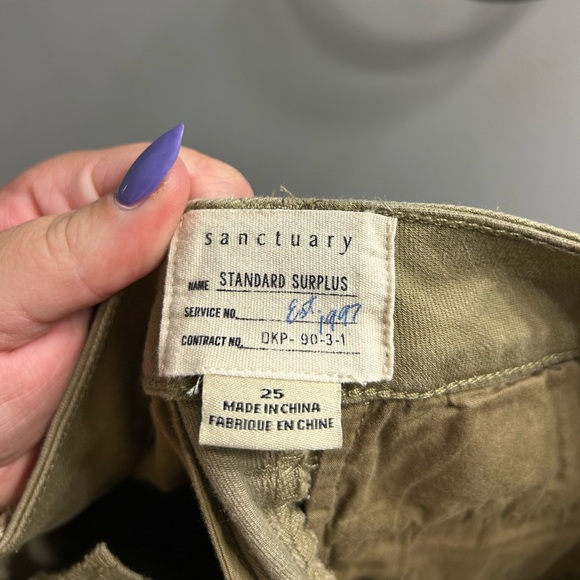NWT Anthropologie sanctuary fast track chino pant green - Picture 6 of 8